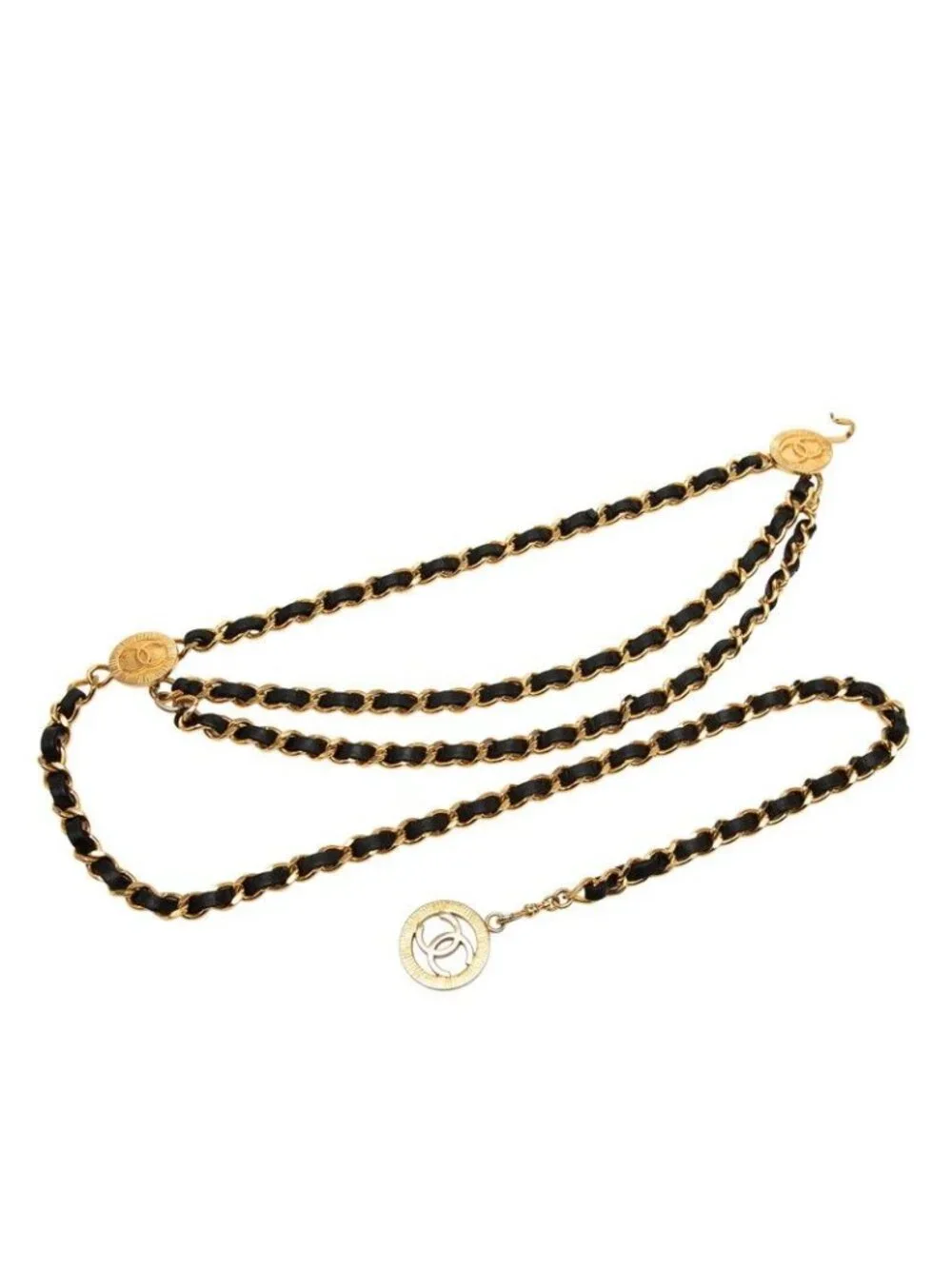 CHANEL | Accessories | Chanel Vintage Cc Logo Triple Strand  display picture 2